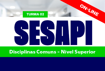 TURMA 02 SESAPI: DISCIPLINAS COMUNS – NÍVEL SUPERIOR - NOITE (ON-LINE)