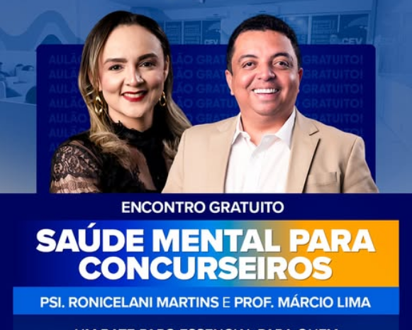 Aulão GRATUITO “Saúde Mental para Concurseiros”. Garanta já a sua vaga!