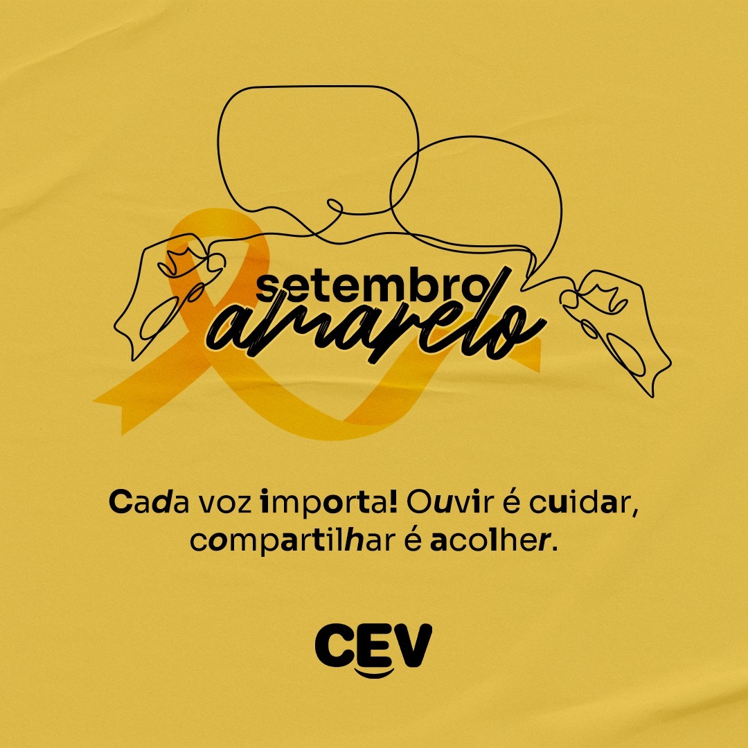 CEV Emoções: Setembro Amarelo e o apoio psicológico aos concurseiros 