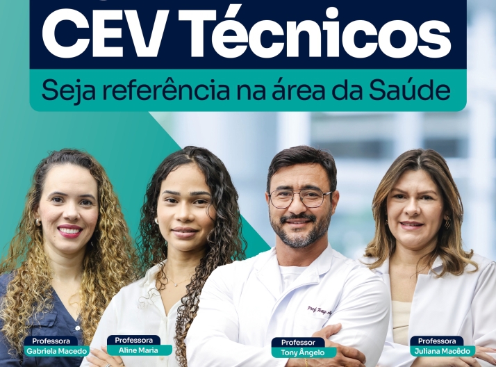 Conquiste um futuro na área da saúde com o CEV Técnicos. Matrículas abertas!