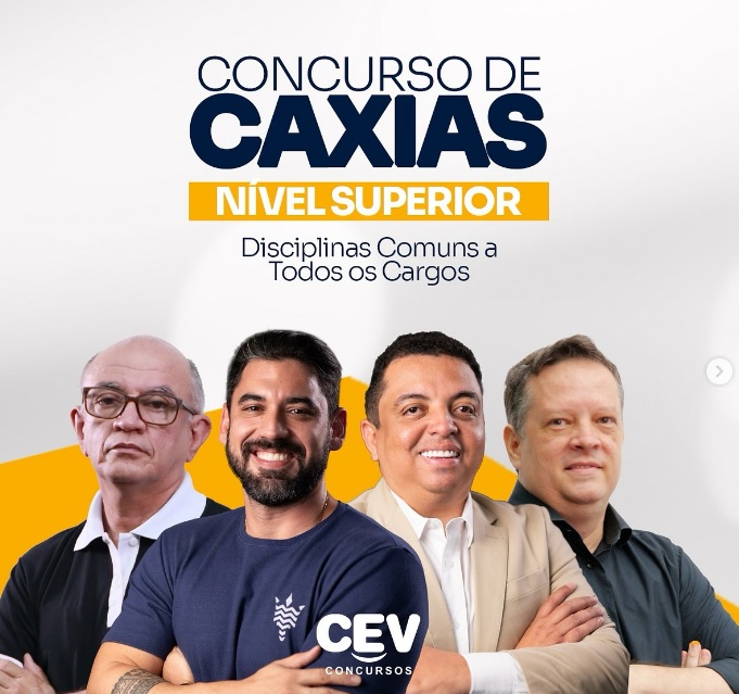 Matrículas abertas para o concurso de Caxias: turmas com disciplinas para todos os cargos